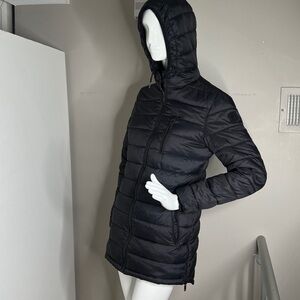 MOOSE KNUCKLES Sz M Black Kluane Quilted Jacket Coat